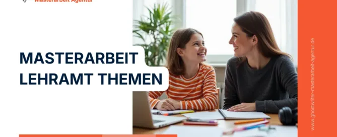 Lehramt Masterarbeit: Methodenwahl und Themenfelder von Grundschule bis Sonderpädagogik